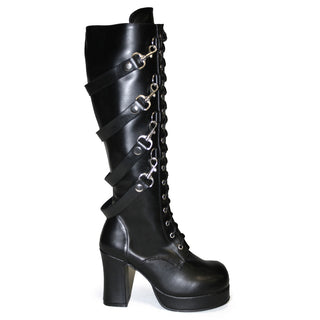Bondage Straps Gothic Boots