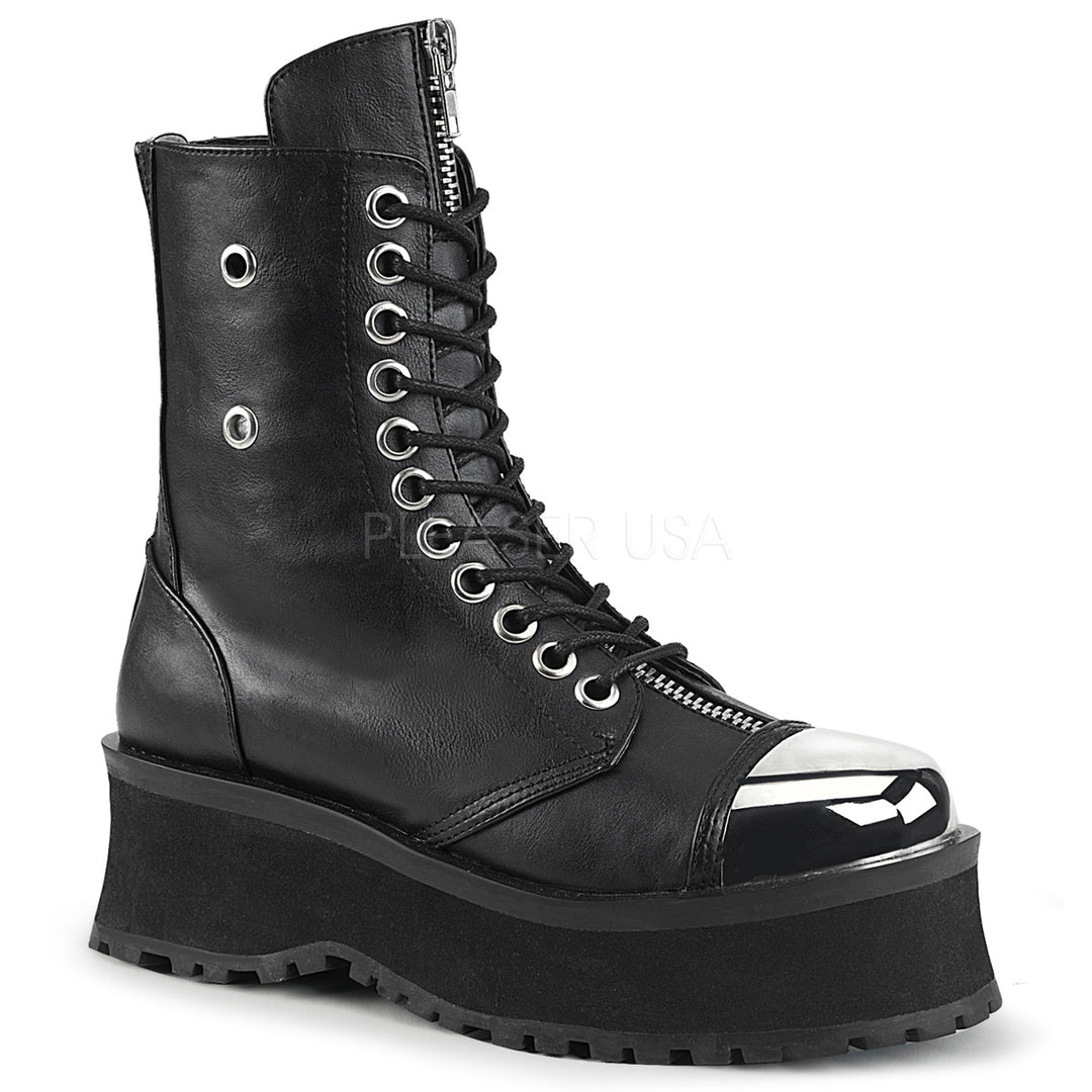 Mens shops black platform boots