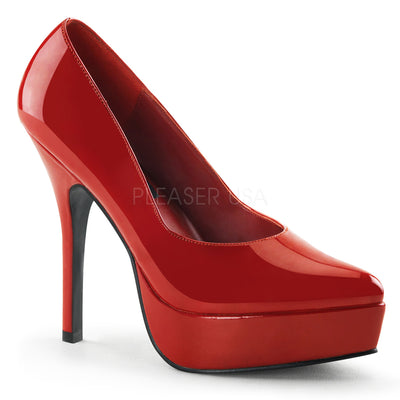 She is the Boss Red Platform Heels