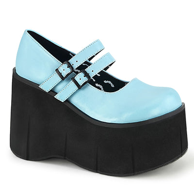 Mary Jane Style Blue Platform Shoes