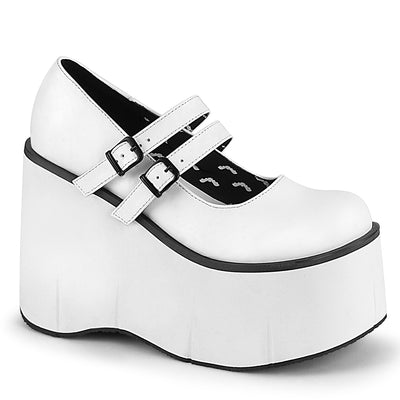 Mary Jane Style White Platform Shoes