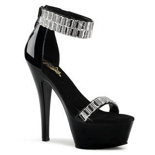 Kiss-269RS Rhinestone Ankle Cuff Platform Sandals