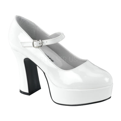 white maryjane heels