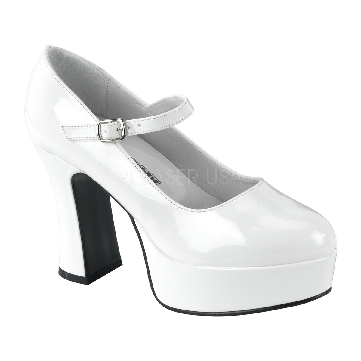 white maryjane heels