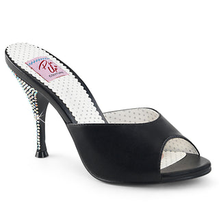 Marilyn Monroe Rhinestones Sandals Black