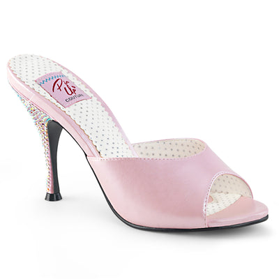 Marilyn Monroe Rhinestones Sandals Pink