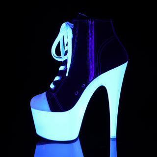 Adore-700SK-02 Black/Neon Platform Sneakers