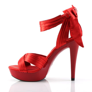 outer view of Red Platform Sandals - Cocktail-568
