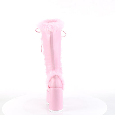 pastel pink platform boots - Demonia camel-311
