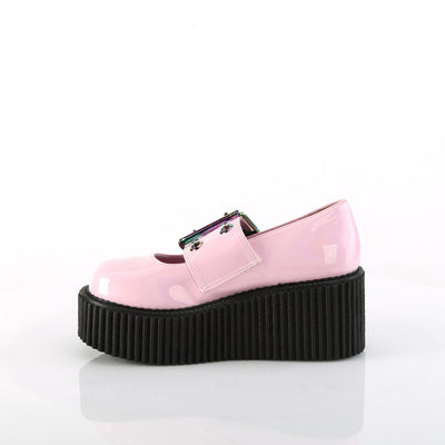 Pink Hologram Shoes - Demonia Creeper-230
