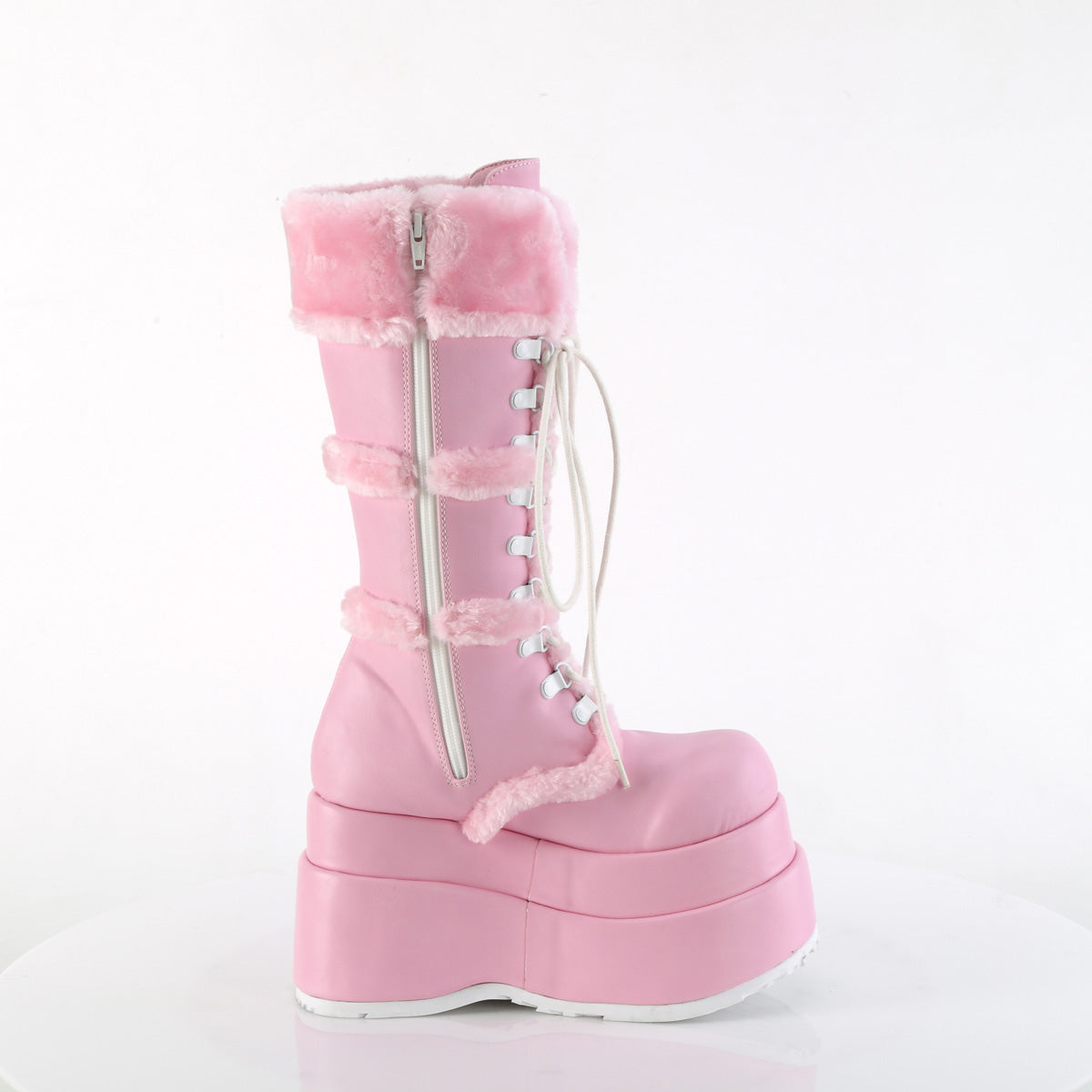 Pink Platform Boots Bear-202