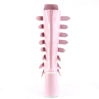 Pink Platform Knee High Boots Swing-815