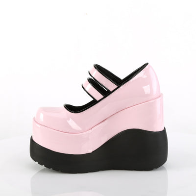 pink platform mary jane shoes - Demonia Void-37