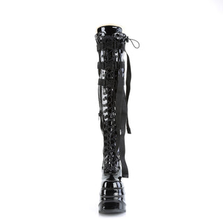 Platform Thigh High Boots - Demonia Wave-315