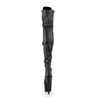 Pleaser Adore-3028 black pu back view