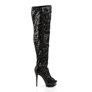 Pleaser Blonde-R-3011 Black Image-2