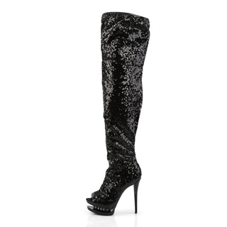 Pleaser Blonde-R-3011 Black Image-4