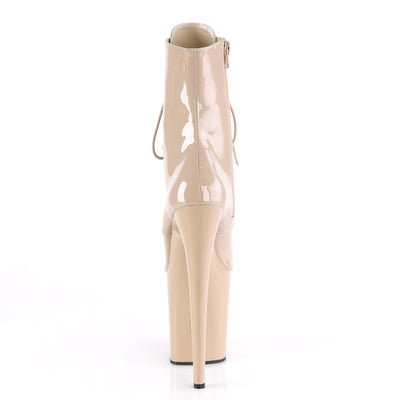 Pleaser Flamingo-1020 nude pole dance boots back view
