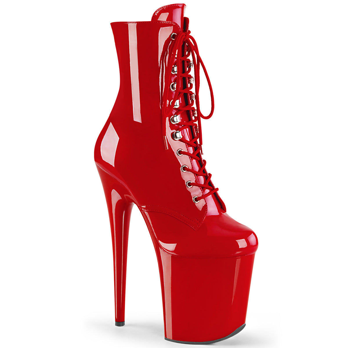 pleaser flamingo-1020 red exotic dancer boots