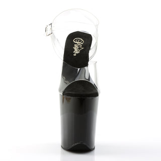 pleaser flamingo-808 black front view