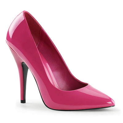 Pleaser Seduce-420 hot pink classic pumps plus sizes 5-16