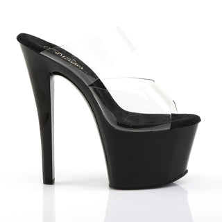 pleaser sky-302 black sandals
