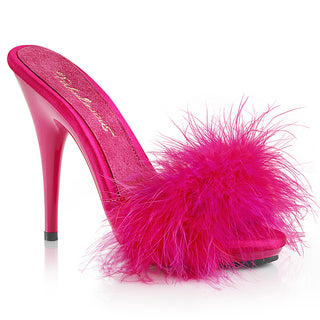 Poise-501F Hot Pink Marabou  Slides