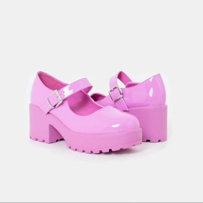 Puprle Platform Mary Jane Shoes - Koi Footwear image-