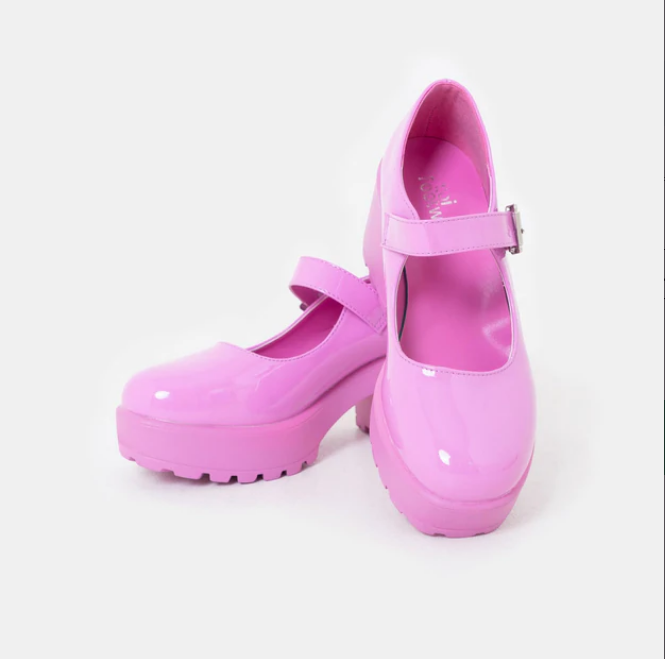 Puprle Platform Mary Jane Shoes - Koi Footwear image-