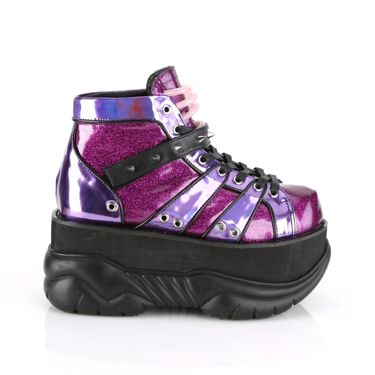 Purple Punk Boots Demonia Neptune-100