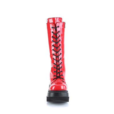 Red Goth Boots - Demonia Shaker-72