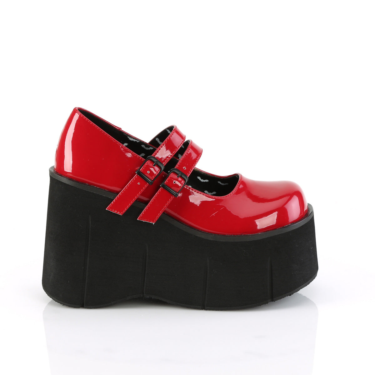 Red Platform Shoes - Demonia Kera-08