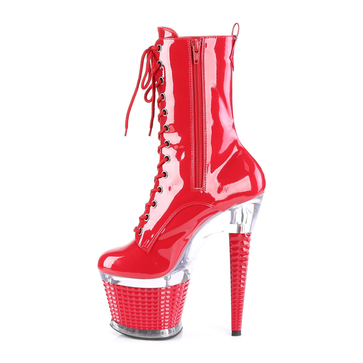 Red Pole Dancer Boots - Pleaser Spectator-1040
