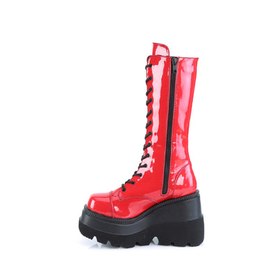 Red Punk Boots - Demonia Shaker-72 