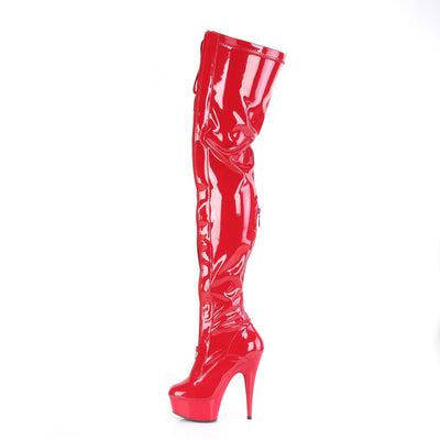 Red Sexy Boots Pleaser Delight-3027