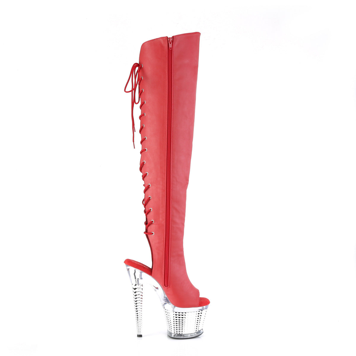 red thigh high boots - Pleaser Spectator-3019