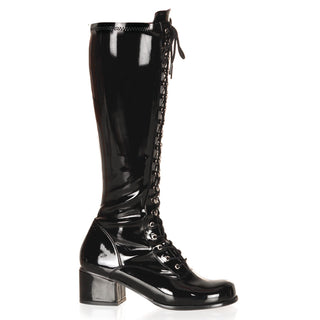 Retro-300 Black Patent Boots