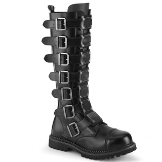 Riot-21MP Punk Leather Knee Boots - Unisex