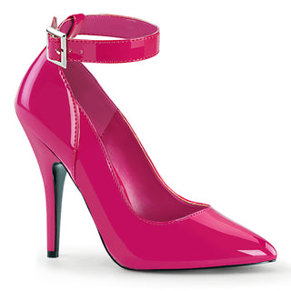 Seduce-431 Hot Pink Ankle Strap Heels