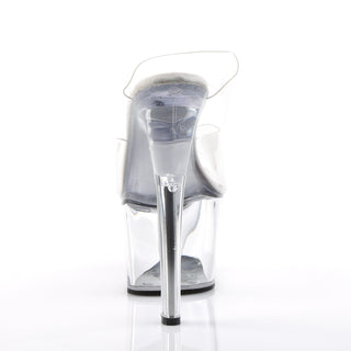 Sky-302 Clear Dual Band Platform Sandals
