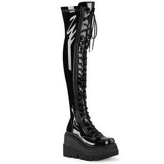 CyberPunk 2078 Platform Boots Black PA