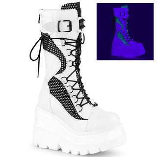 Time for Rave Platform Boots White