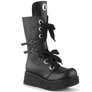 Oversize Eyelets Platform Boots
