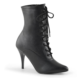 Vanity-1020 Black PU Ankle Boots