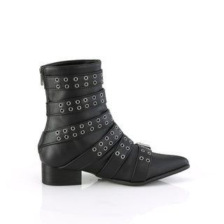 Victorian Boots Demonia Warlock-70 Black PU