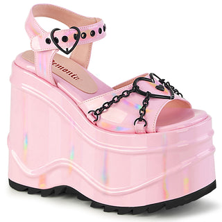 Chain My Heart Platform Sandals