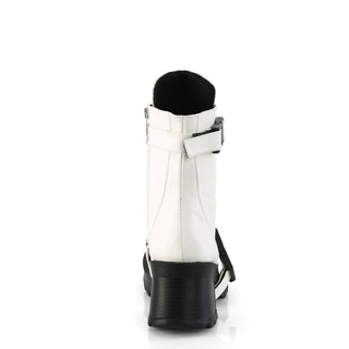 White CyberPunk Boots - Demonia Bratty-56