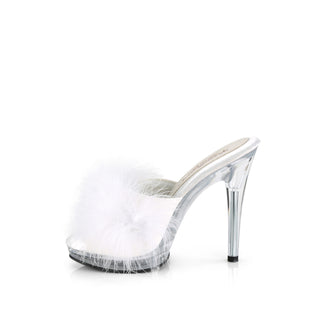 White Fur Mules Glory-501F-8