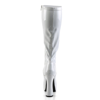 White PA sexy platform Boots Pleaser Electra-2000z