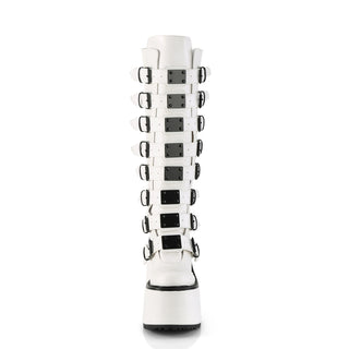 White Punk Boots Demonia Swing-815